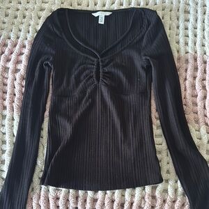 Black Long Sleeve Top H&M